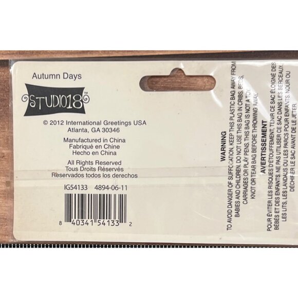 Studio 18 Autumn Days Rhinestone Words Sticker Fall Embellishment - Picture 3 of 3